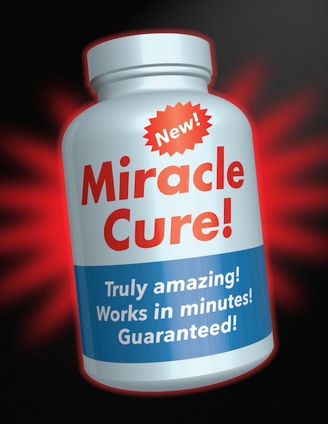 Miracle cure pill bottle
